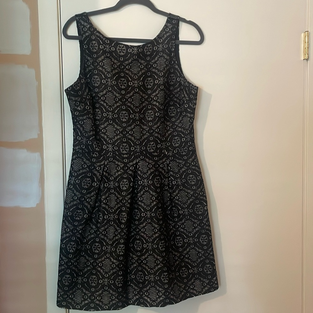 Banana Republic Black lace mini dress. Size 10